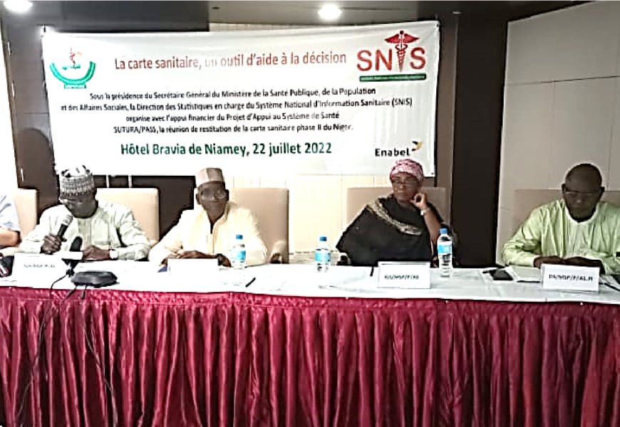 REUNION DE RESTITUTION DE LA CARTE SANITAIRE PHASE II DU NIGER HOTEL Bravia NIAMEY : 22 JUILLET 2022 REUNION DE RESTITUTION DE LA CARTE SANITAIRE PHASE II DU NIGER HOTEL Bravia NIAMEY : 22 JUILLET 2022